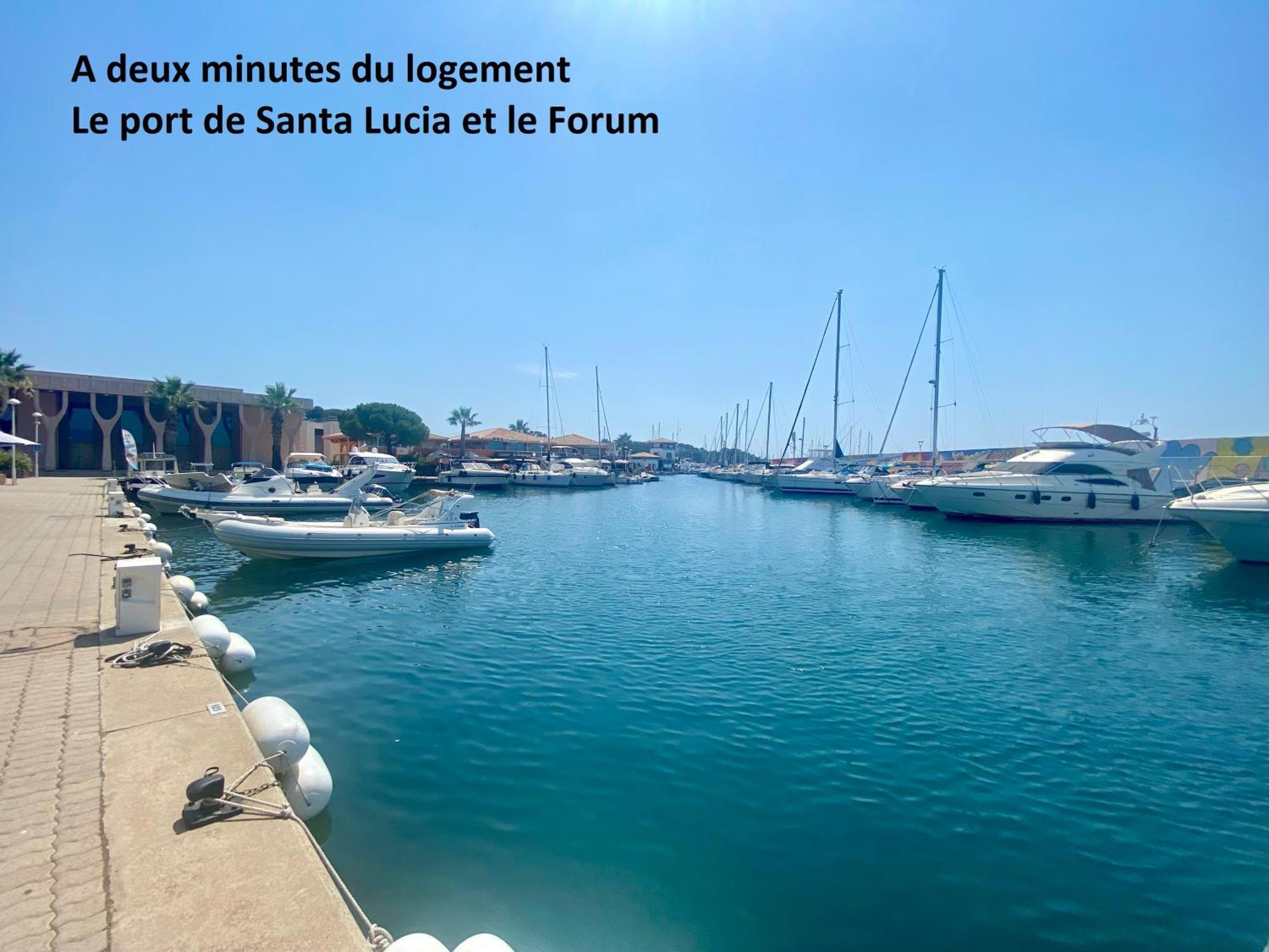 Appartement Face Mer Et Port Santa Lucia Climatise Et Wifi Saint-Raphael (Var) Exterior foto